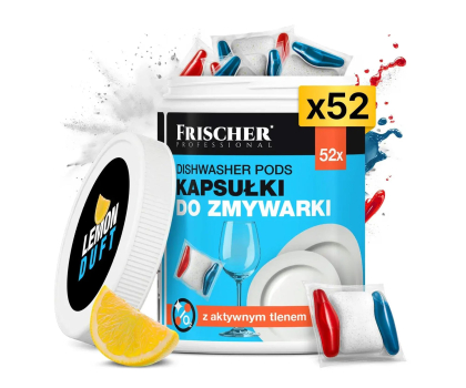 Środek czystości Frischer Professional Kapsułki do zmywarki trójfazowe 52 szt.